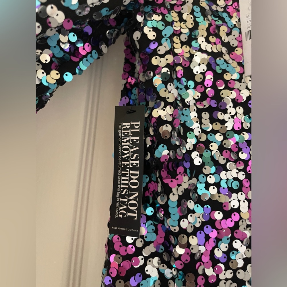 Sequin Open-Back Sheath Dress - New York & Company NWT - Picture 5 of 5